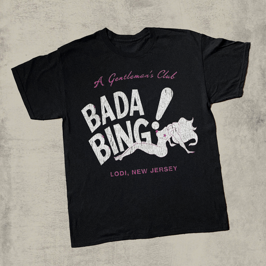 '99 BADA BING SOPRANOS BLACK T-SHIRT