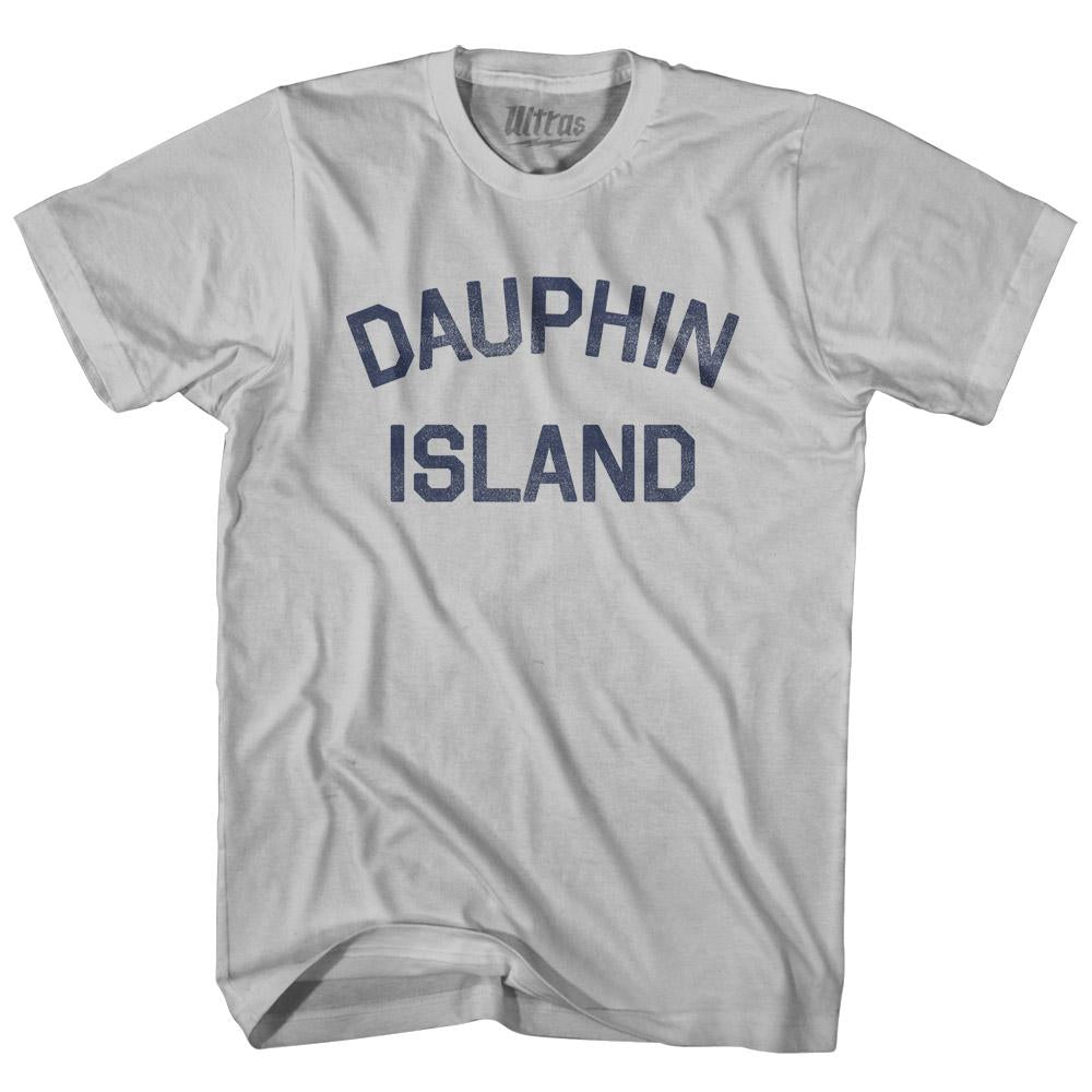 Alabama Dauphin Island Adult Cotton Text T-shirt