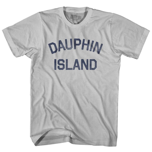 Alabama Dauphin Island Adult Cotton Text T-shirt