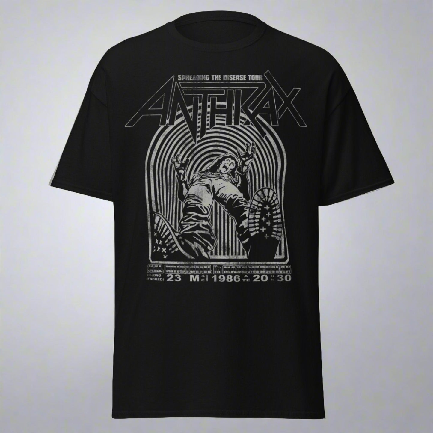Anthrax - 1986 Tour Jumbo Print T-Shirt Style001