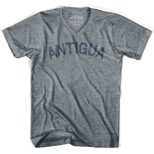 Antigua City Text V-neck T-shirt