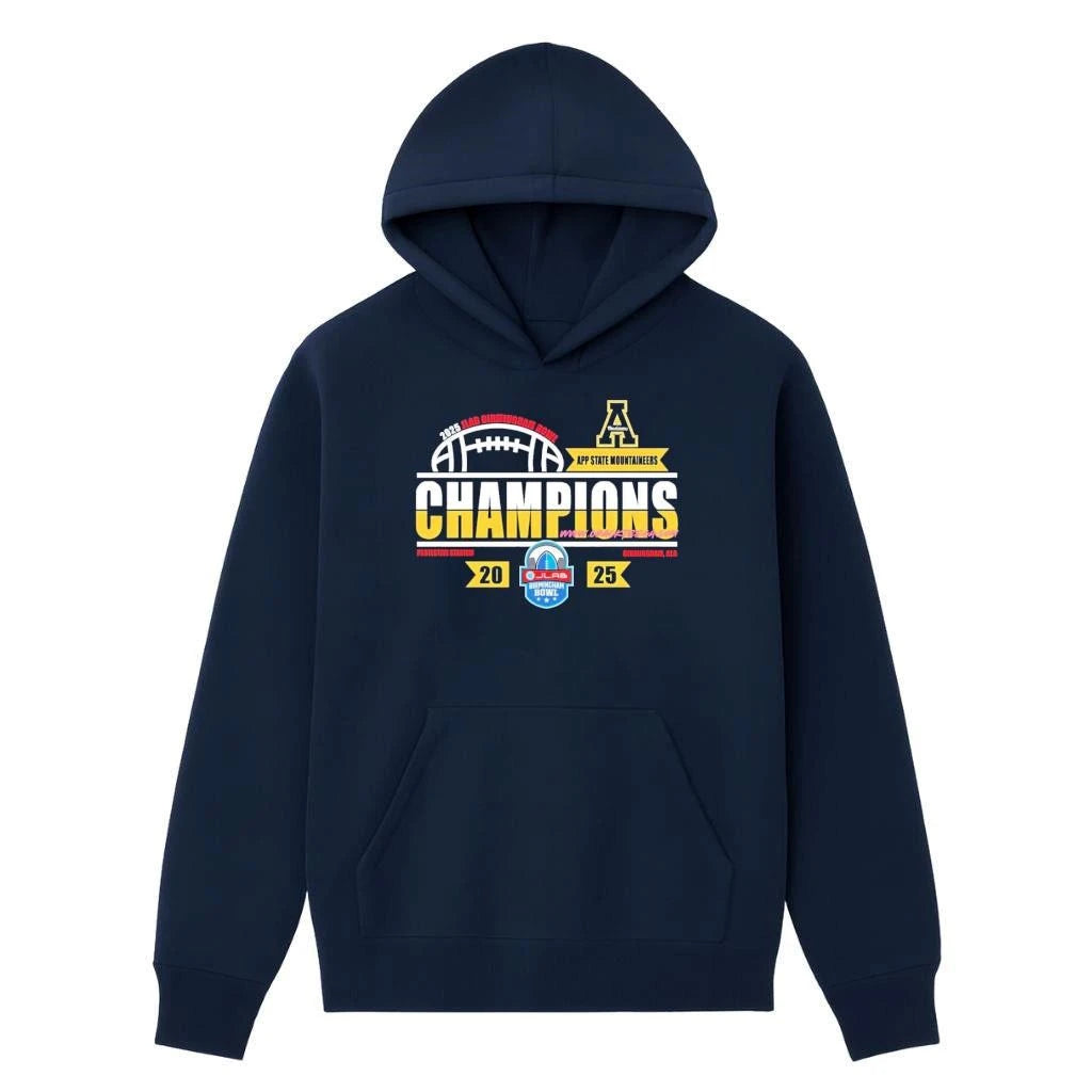 App State Mountaineers Football 2025 JLab Birmingham Bowl Locker Room Shirt