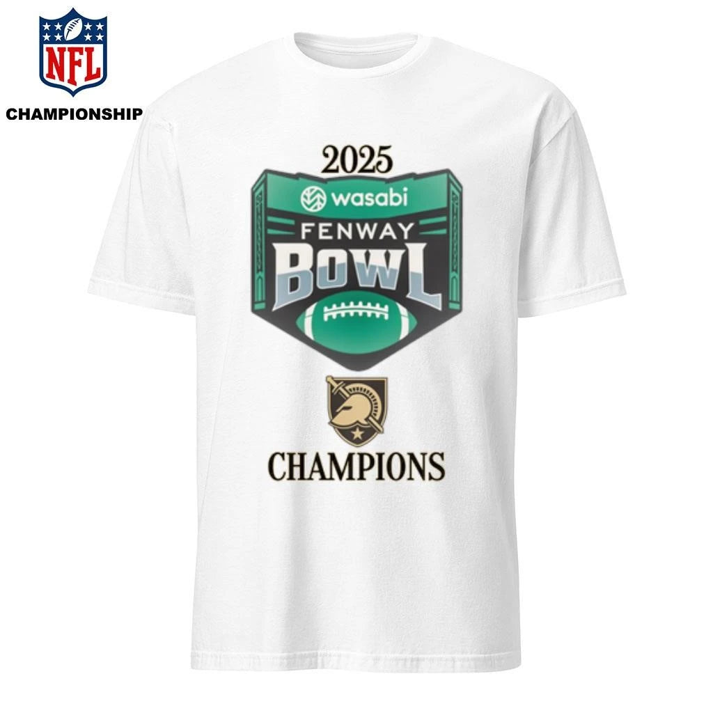 Army Black Knights 2025 Wasabi Fenway Bowl Champions Logo Shirt