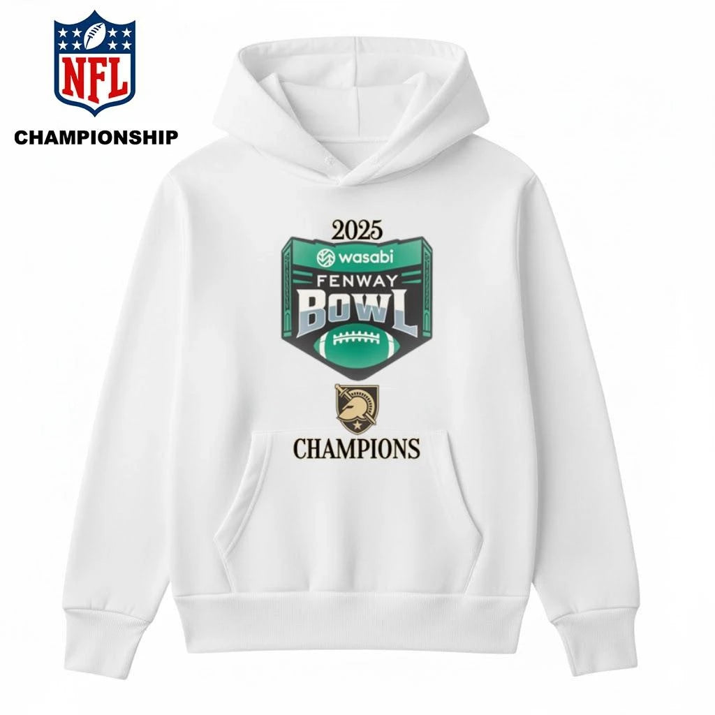Army Black Knights 2025 Wasabi Fenway Bowl Champions Logo Shirt