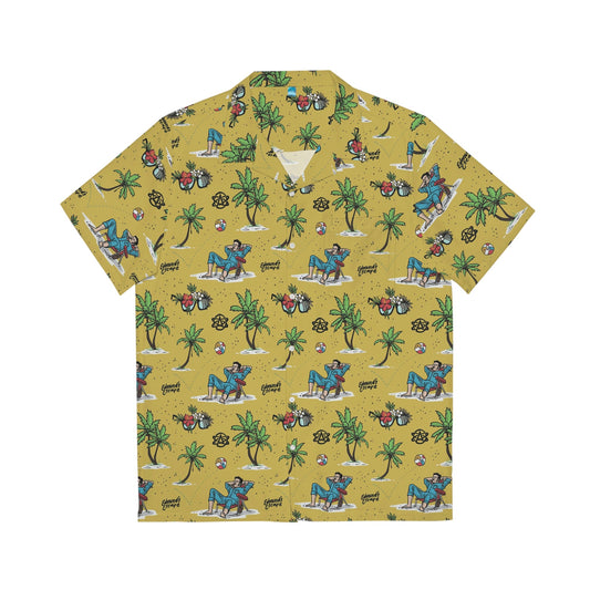 Edmund's Escape Mustard Hawaiian Shirt