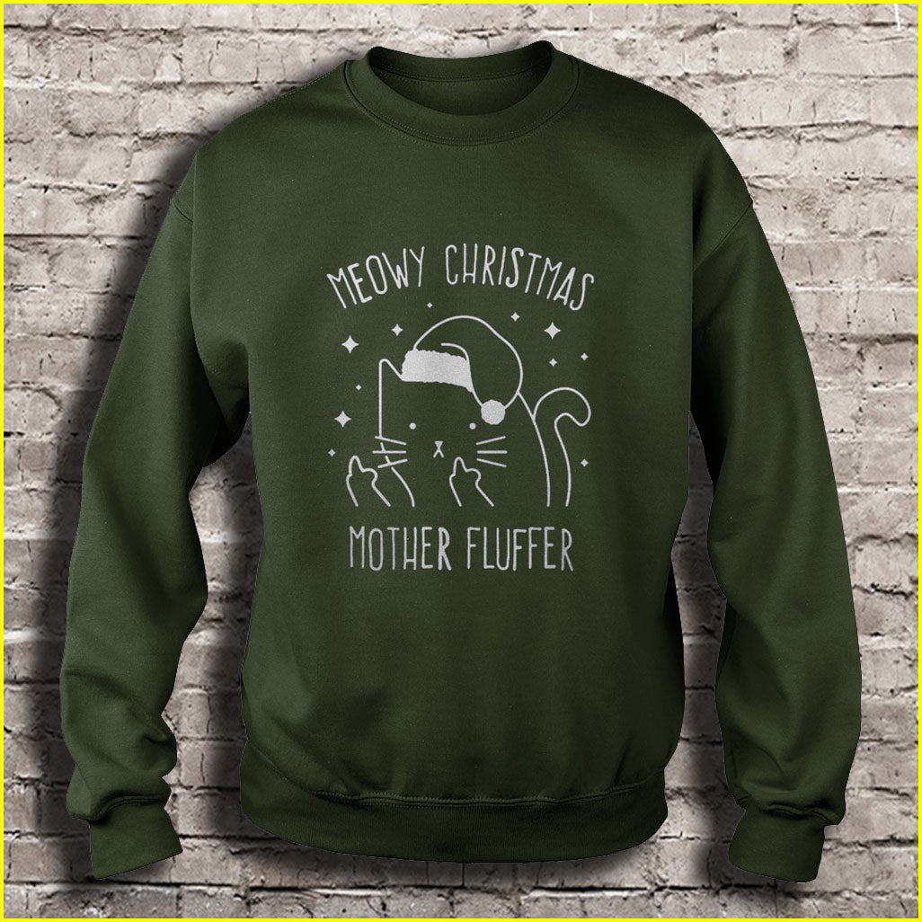 Meowy Christmas Mother Fluffer Ugly Christmas Sweater
