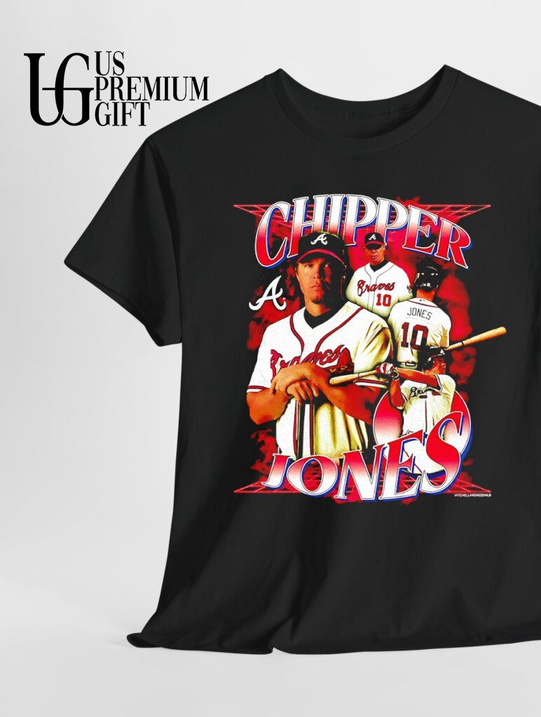Chipper Jones Atlanta Braves baseball vintage T-shirt