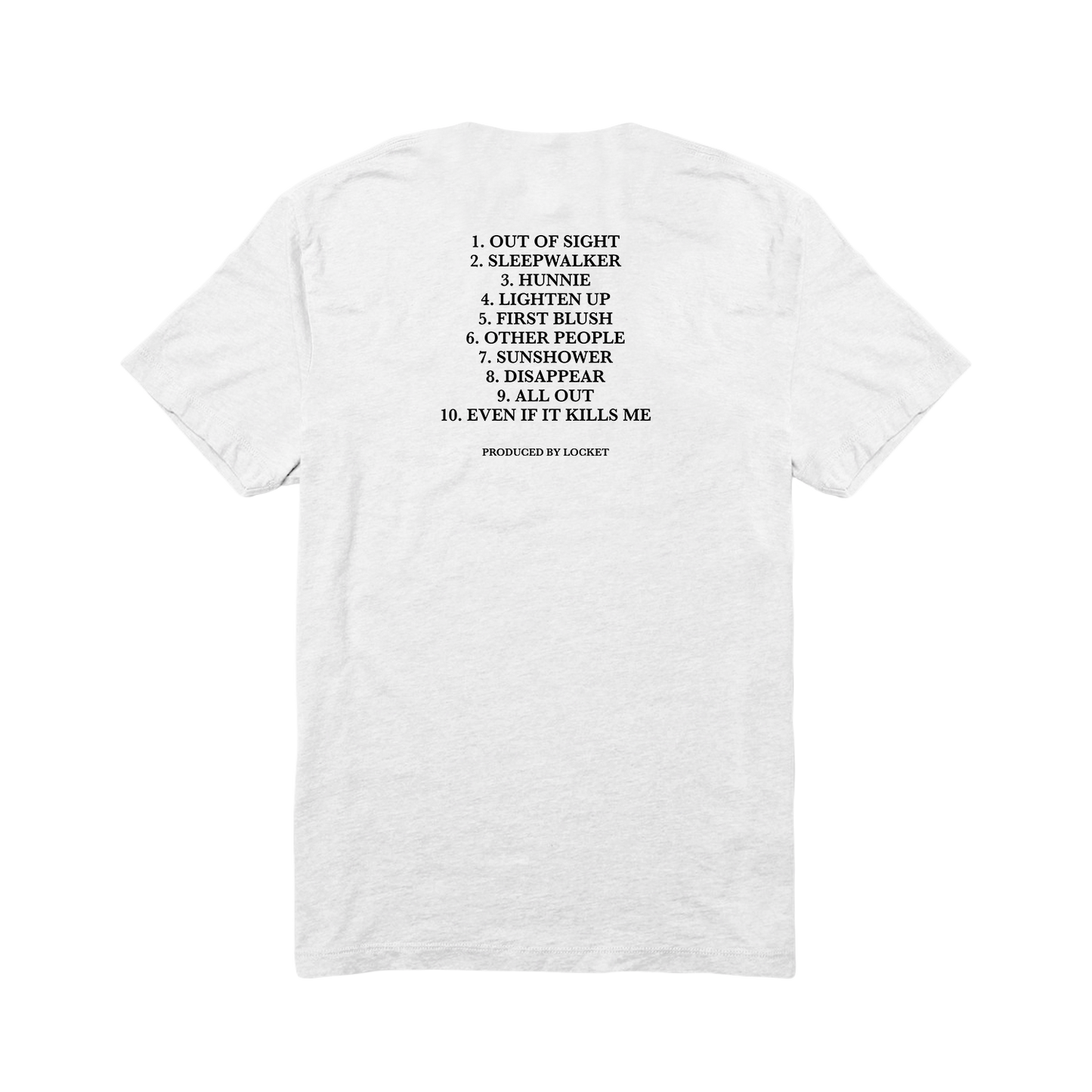 All Out Tracklist Tee