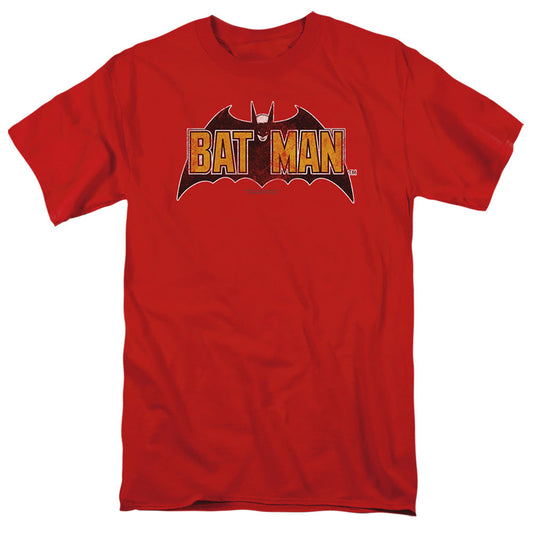 Batman Comics Vintage Bat Logo On Red T-Shirt