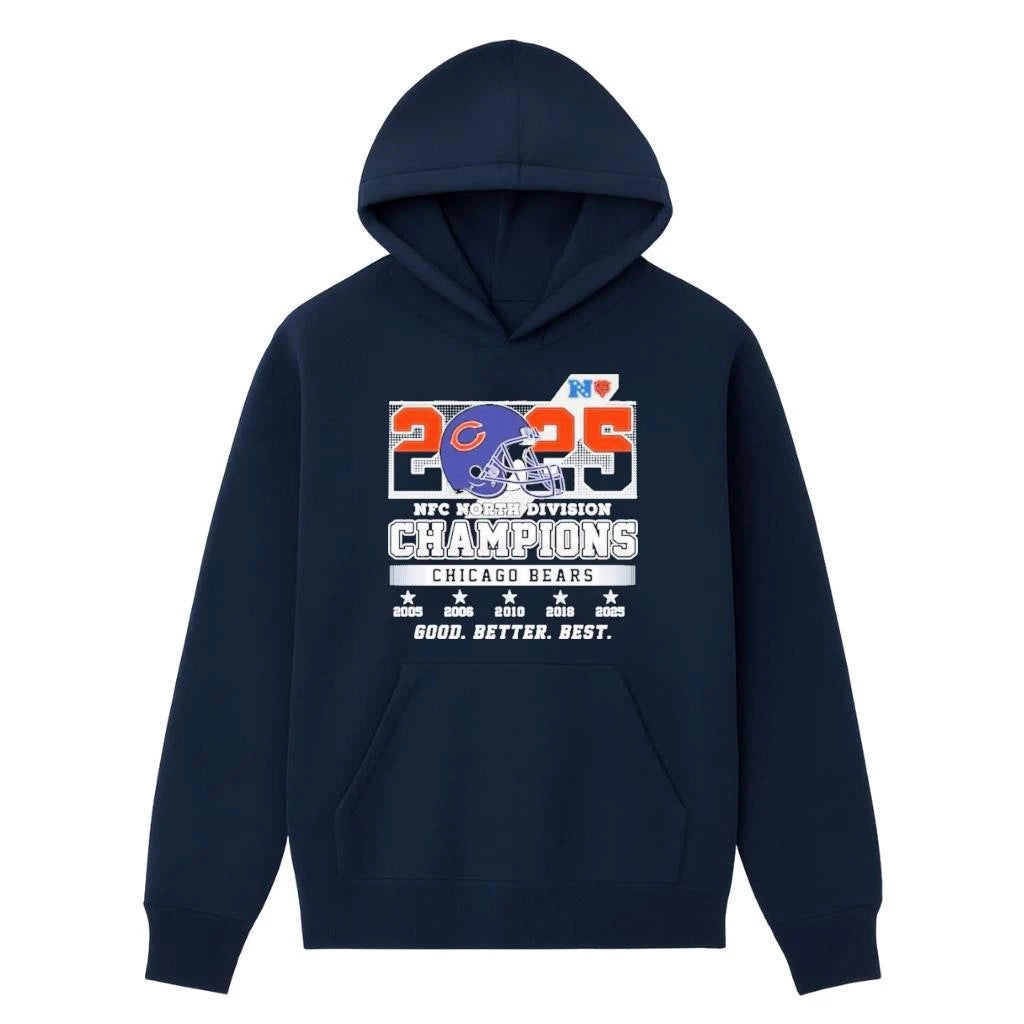 Bears 2025 NFC North Division Champions Good Better Best Shirt