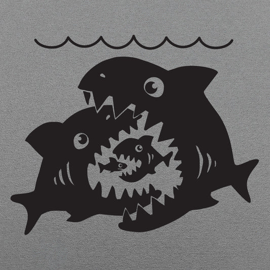 Big Sharks Little Fish Women's T-Shirt