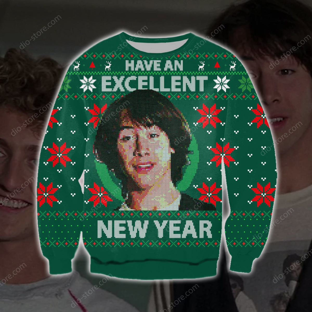 Bill & Ted’S Excellent Adventure Knitting Pattern 3D Print Ugly Sweater