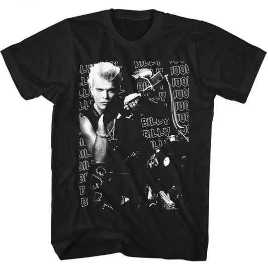 Billy Idol - Motorcycle Photo T-Shirt