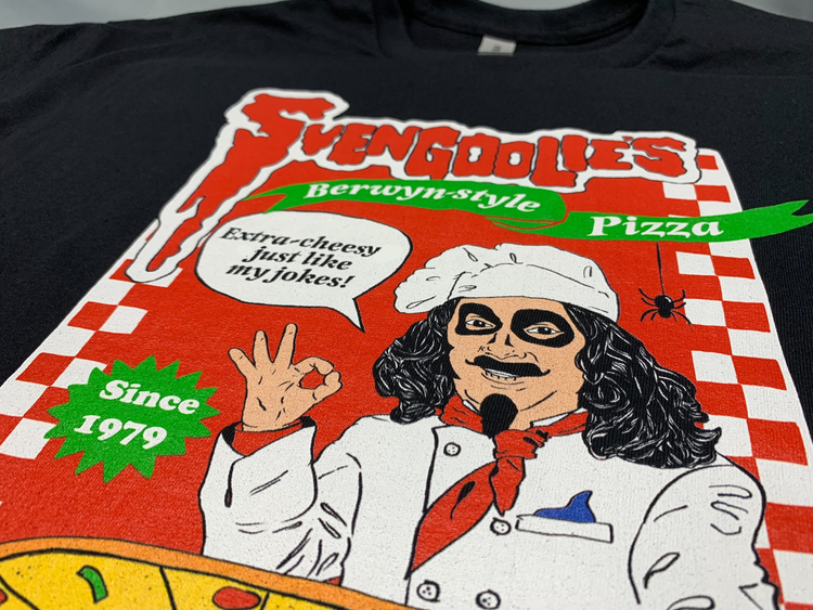 "Svengoolie's Berwyn-style Pizza" - SvengoolieÂ® T-Shirt