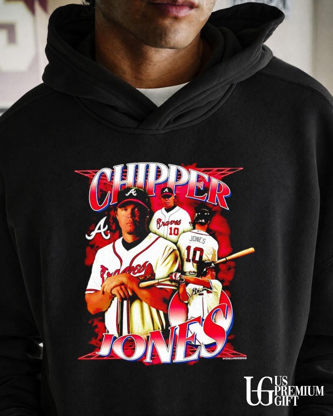 Chipper Jones Atlanta Braves baseball vintage T-shirt