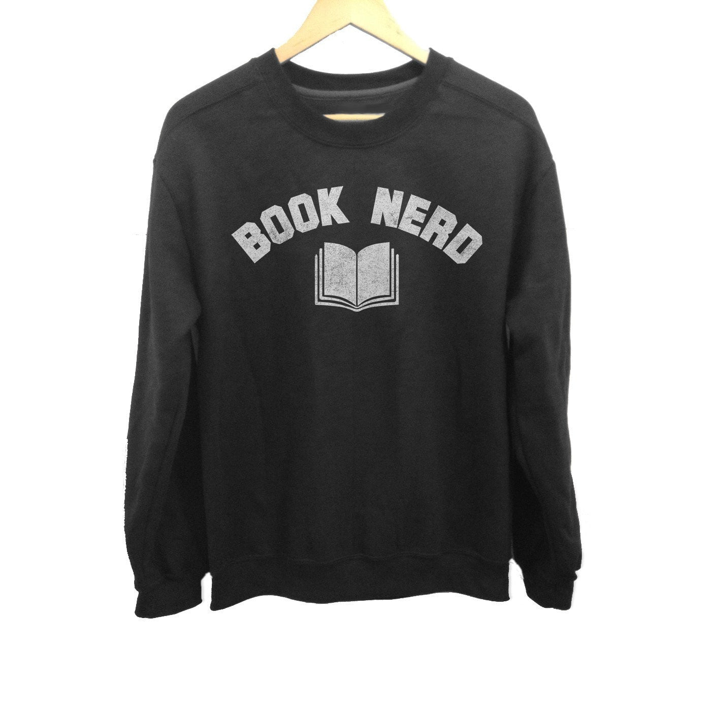 Unisex Book Nerd Vintage Sweatshirt Geeky Nerdy Literary