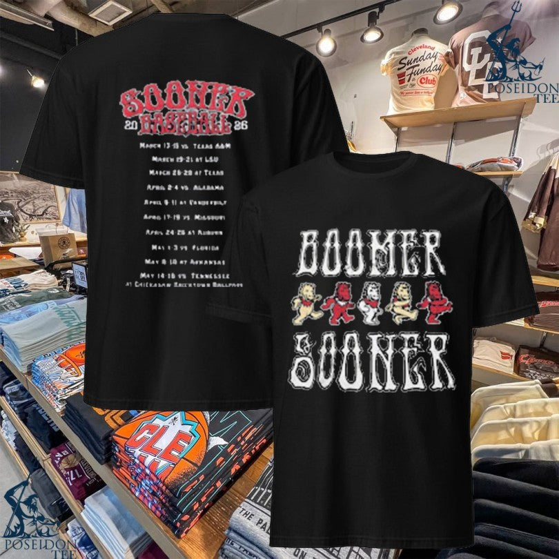 Boomer Sooner Mascot Sooner Basketball World Tour 2026 T-shirt