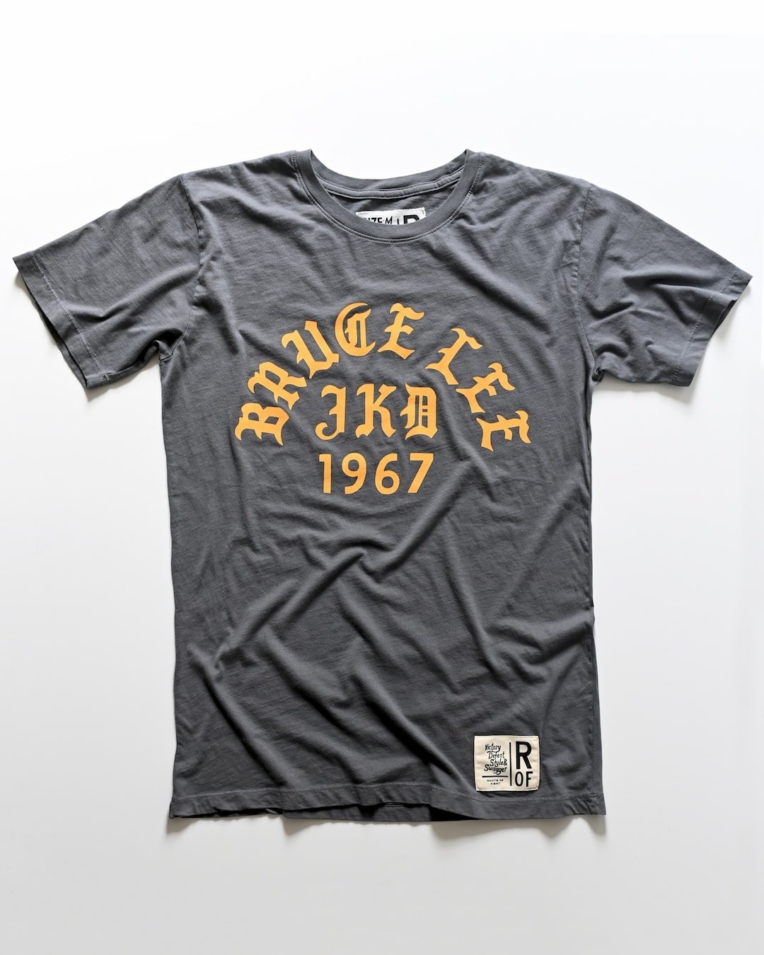 Bruce Lee Oakland '67 Vintage Grey Tee