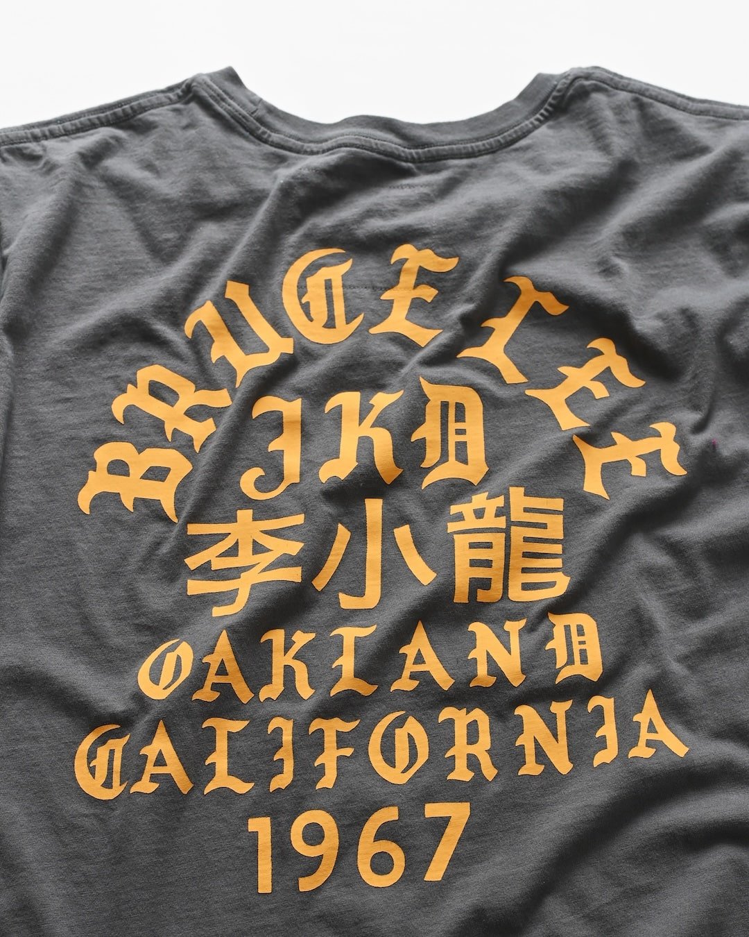 Bruce Lee Oakland '67 Vintage Grey Tee