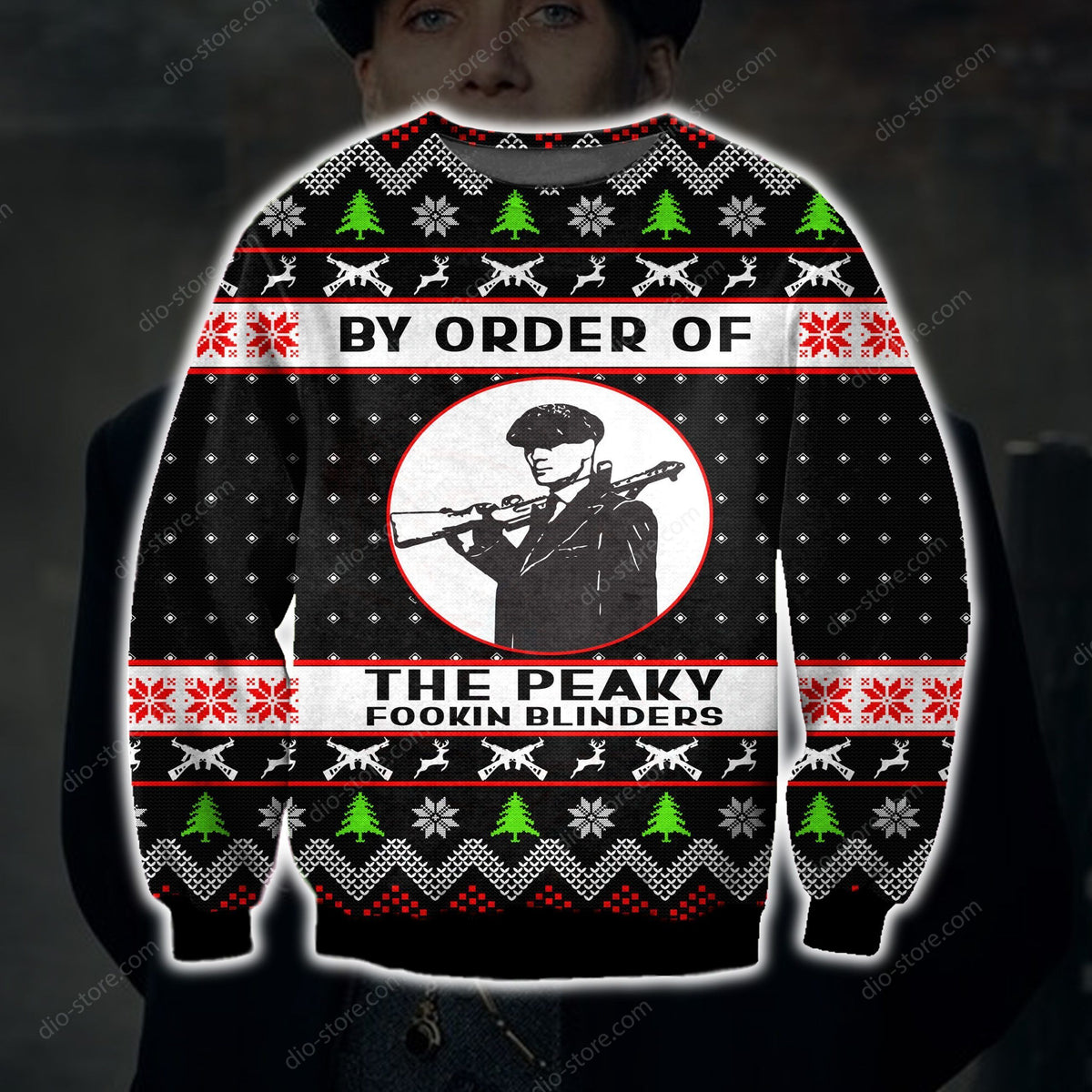 By Order Of The Peaky Blinders Knitting Pattern 3D Print Ugly Sweater