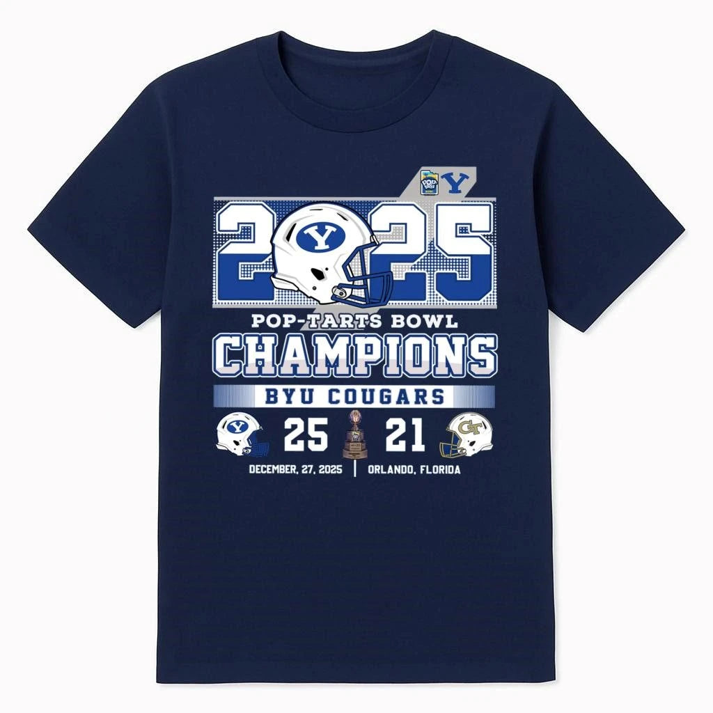 Byu 2025 Pop Tarts Bowl Champions Georgia Shirt