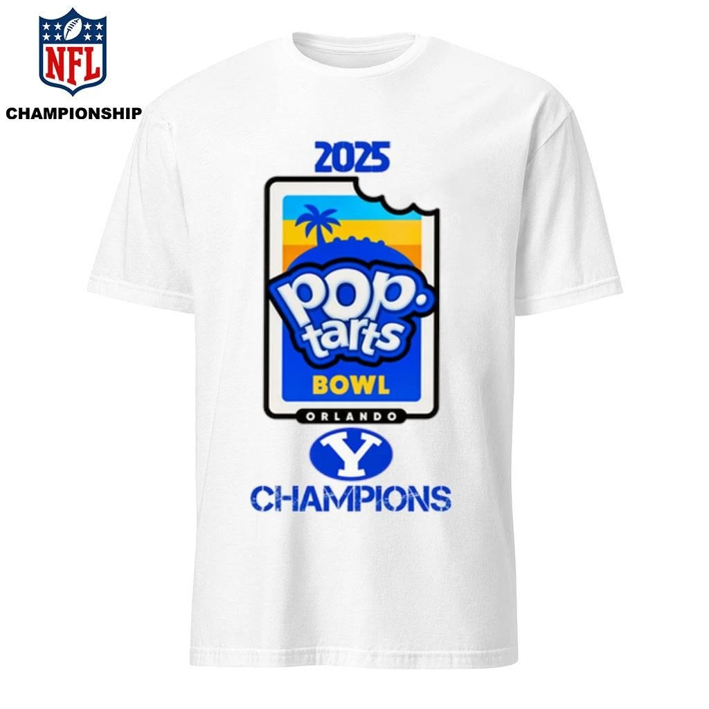 BYU Cougars 2025 Pop-Tarts Bowl Champions Logo Shirt