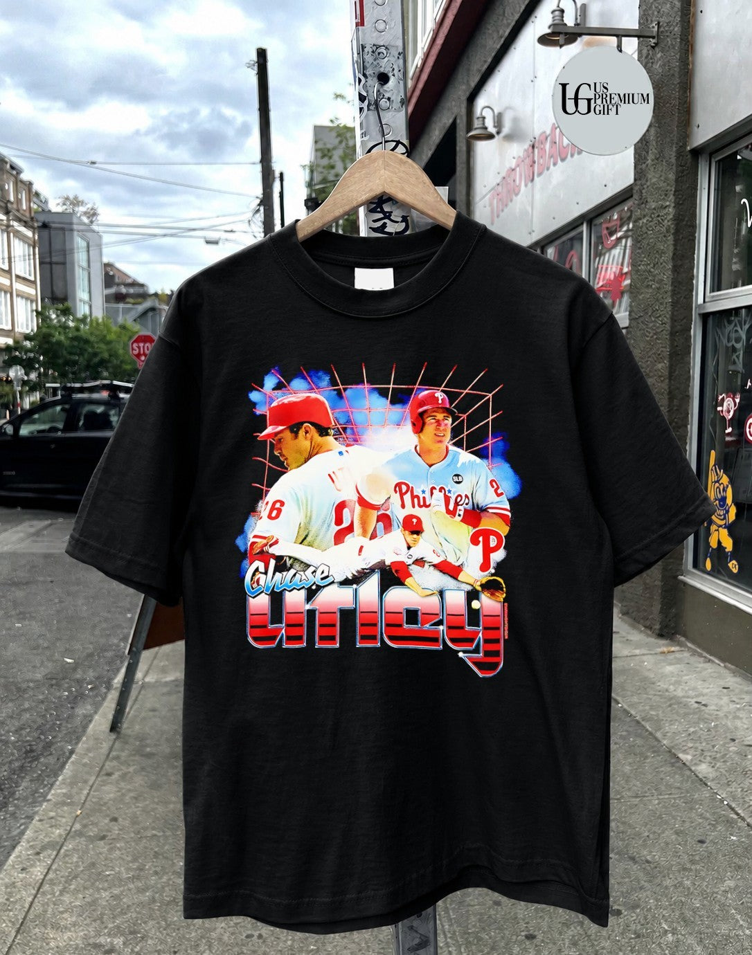 Chase Utley Philadelphia Phillies baseball Cooperstown vintage T-shirt