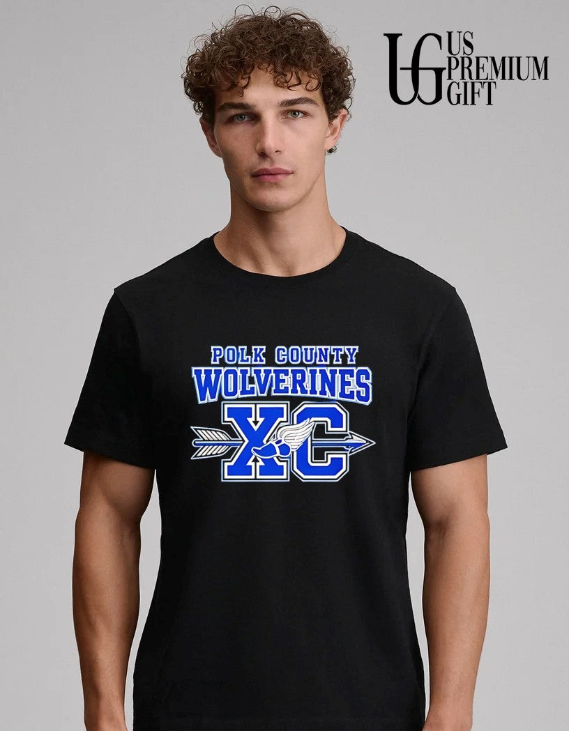 Polk County Wolverines XC Never Quit shirt