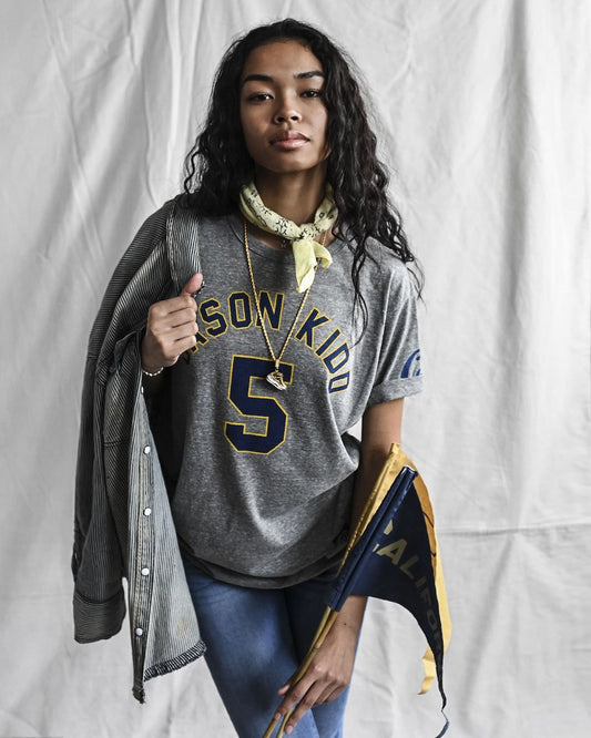 CAL - Jason Kidd #5 Grey Tee