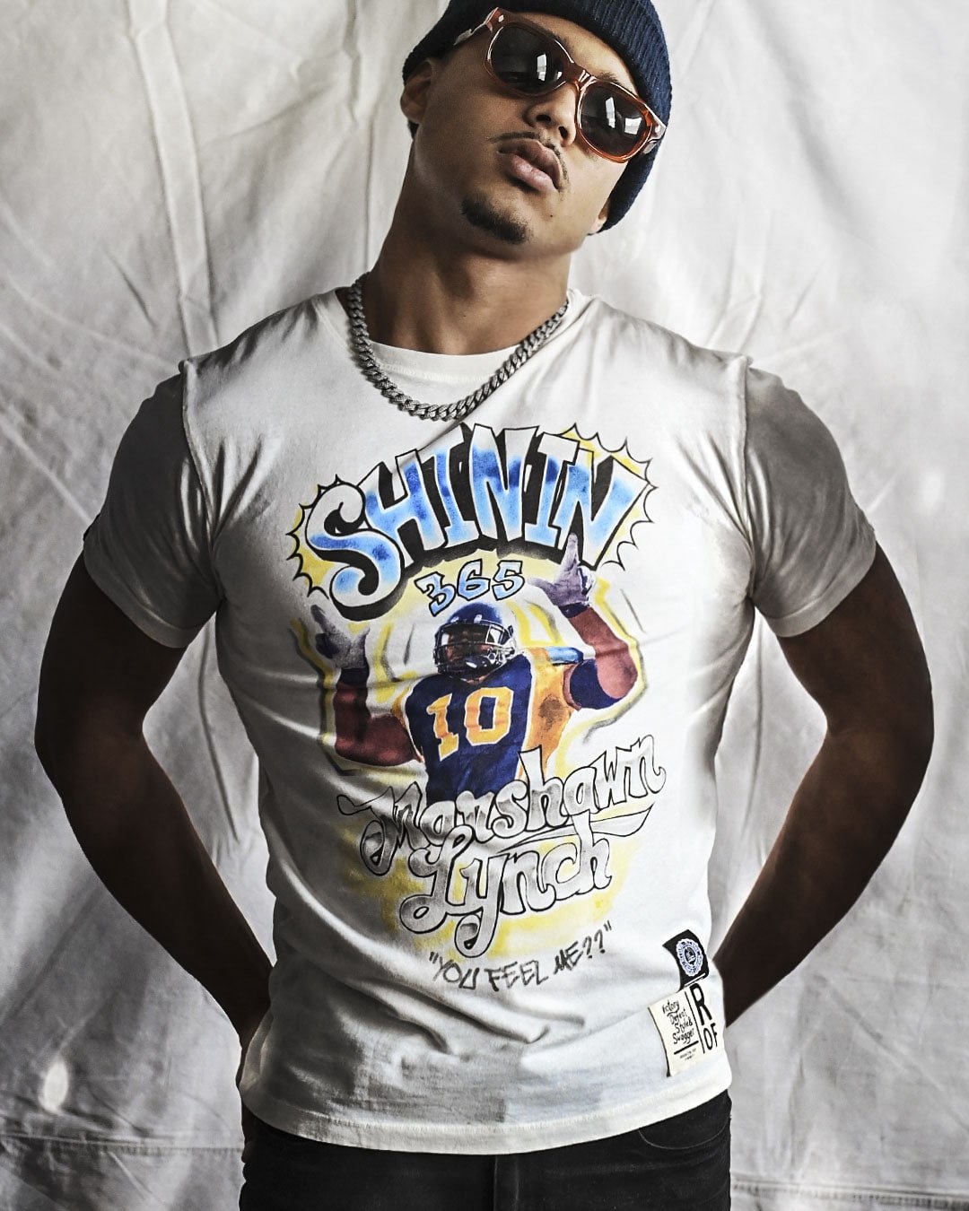 CAL - Marshawn Lynch Shinin' 365 White Tee