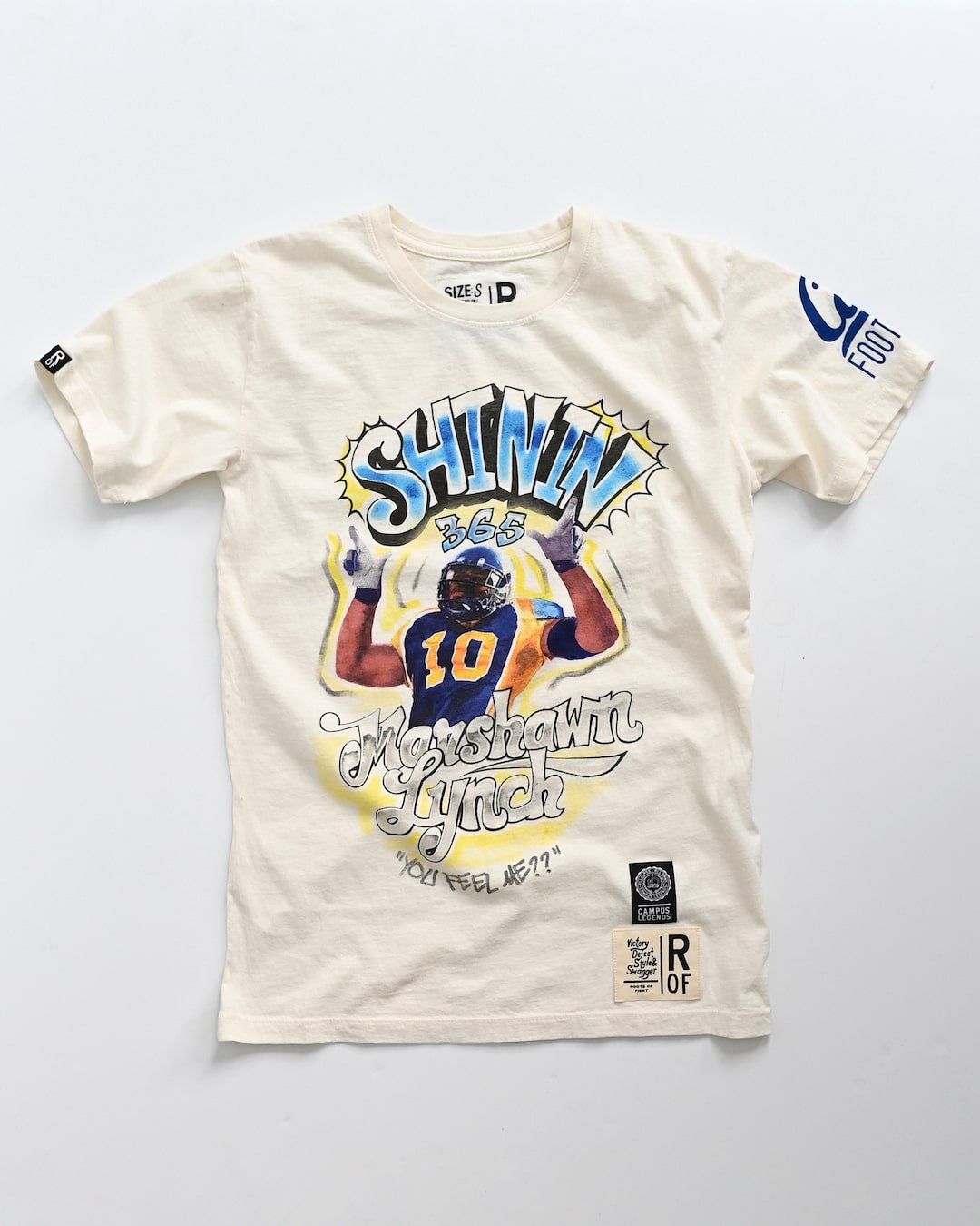 CAL - Marshawn Lynch Shinin' 365 White Tee