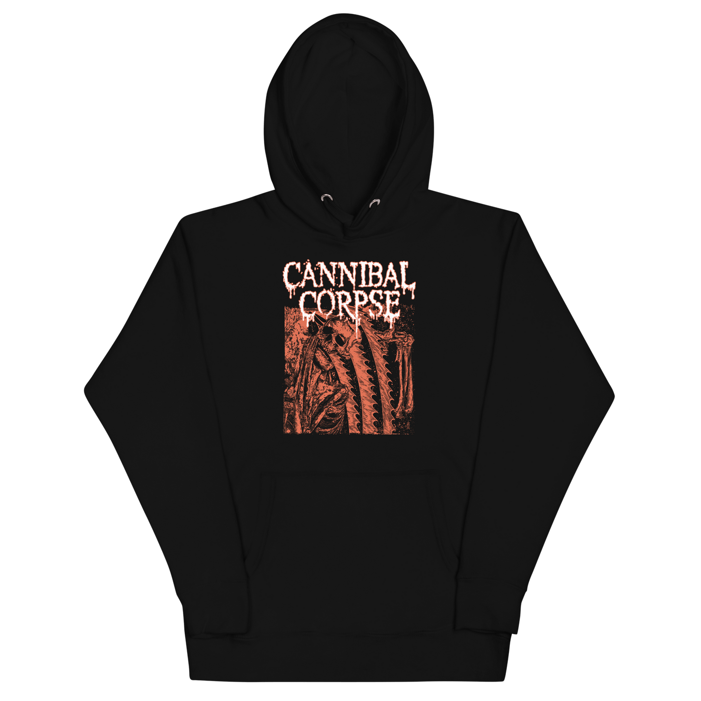 Cannibal Corpse White Drip Logo Hoodie