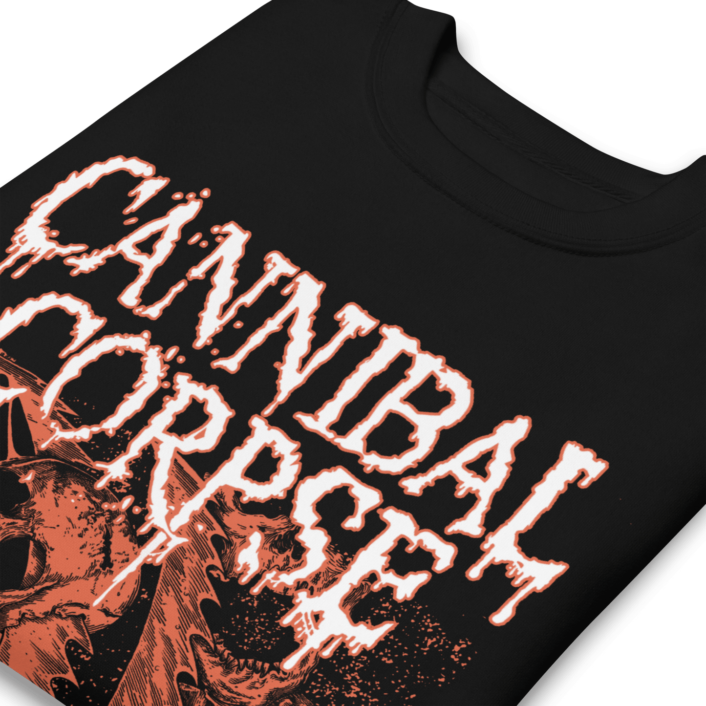 Cannibal Corpse White Drip Logo Sweatshirt