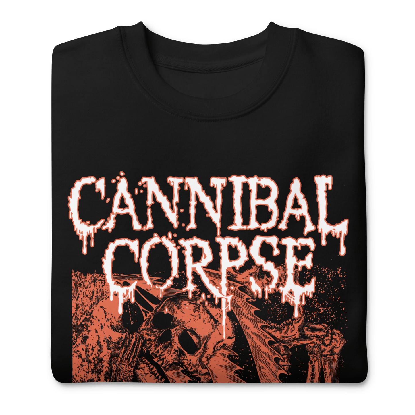 Cannibal Corpse White Drip Logo Sweatshirt