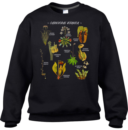 Unisex Carnivorae Botanica Carnivorous Plants Botanical Chart Sweatshirt