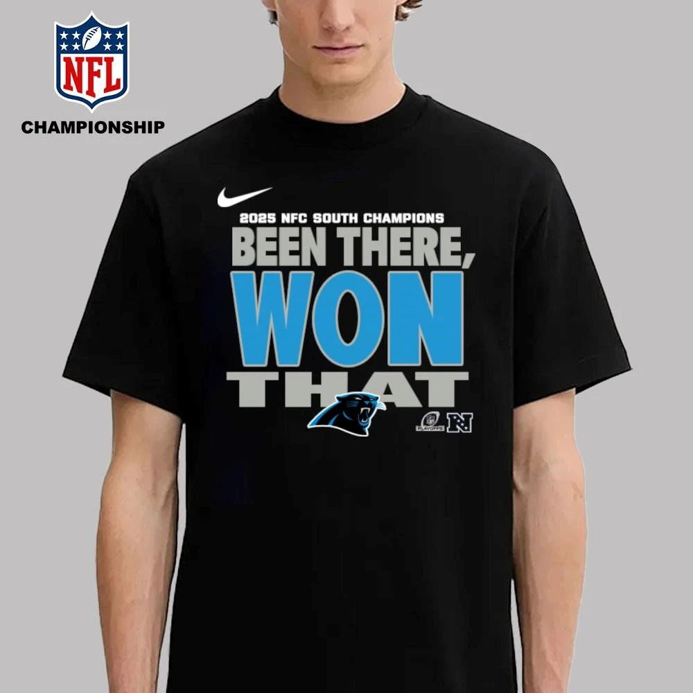 Carolina Panthers 2025 NFC South Champions Been There Won That Shirt