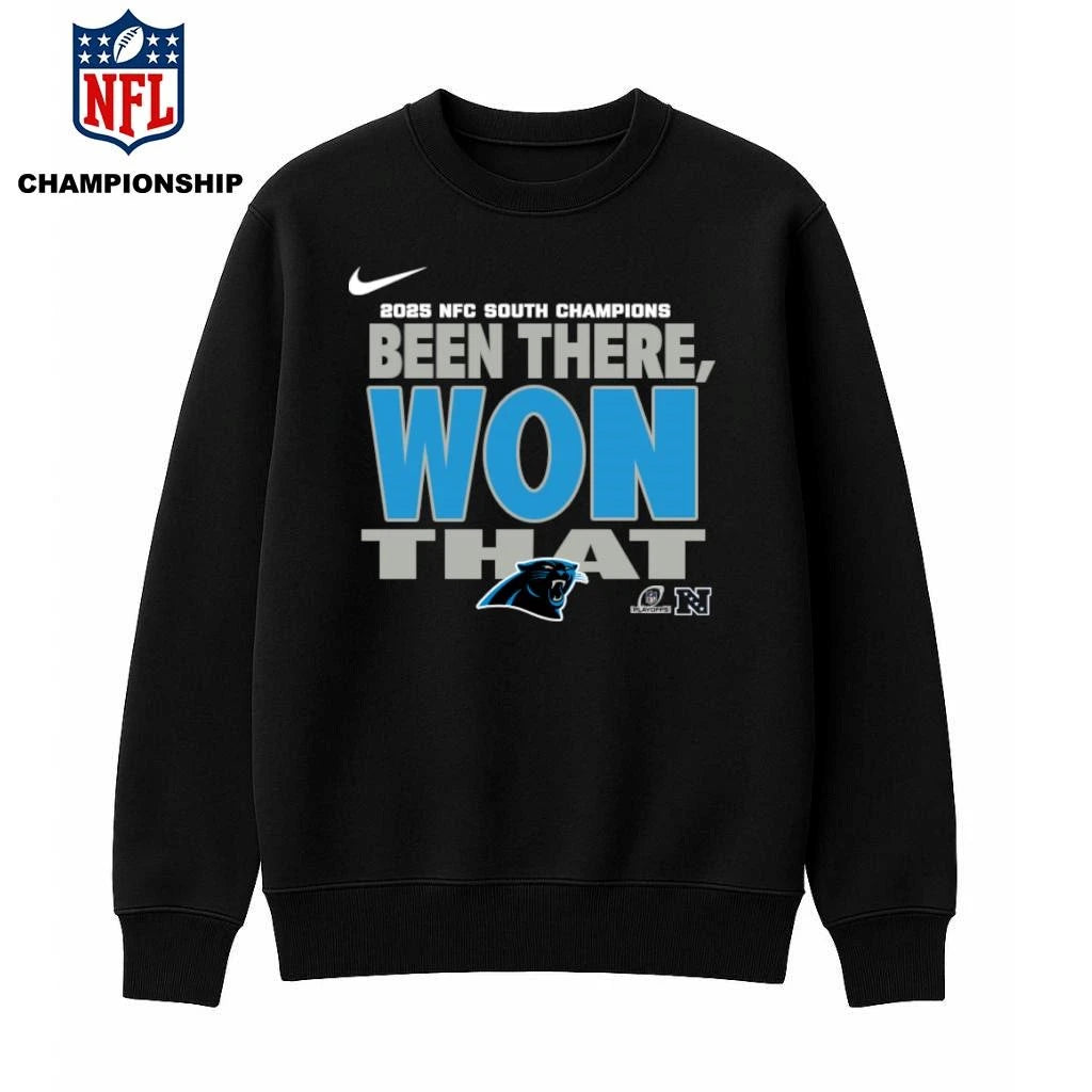 Carolina Panthers 2025 NFC South Champions Been There Won That Shirt