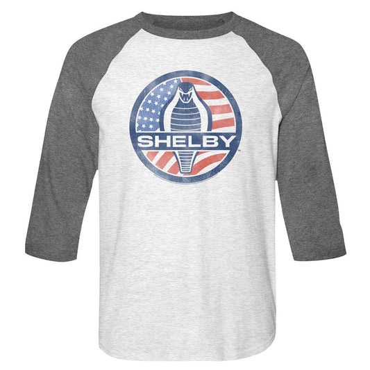 Carroll Shelby Flag Logo Baseball Shirt