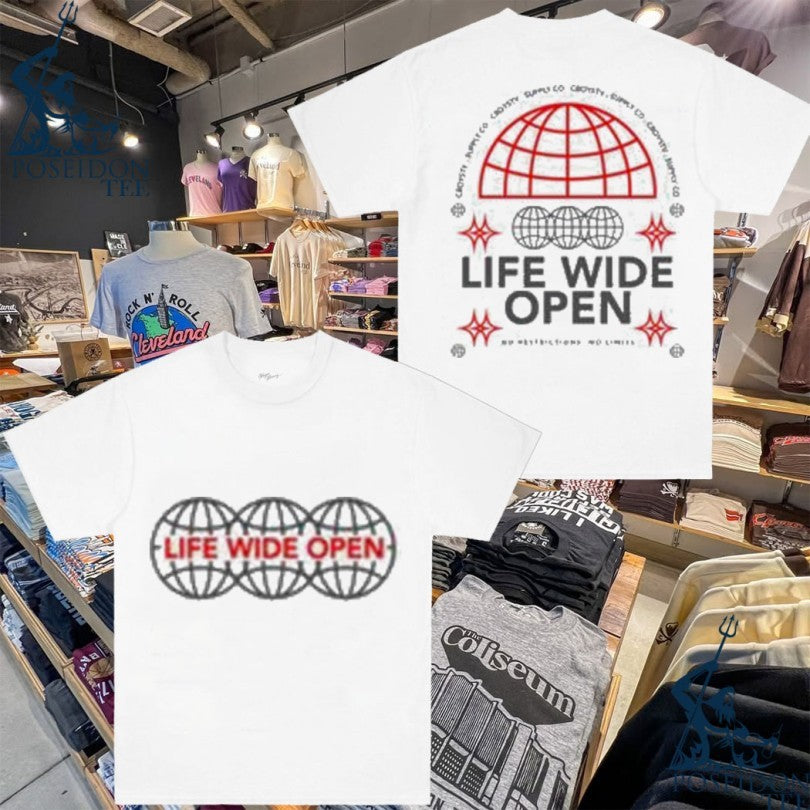 Cboystv Life Wide Open World T-shirt