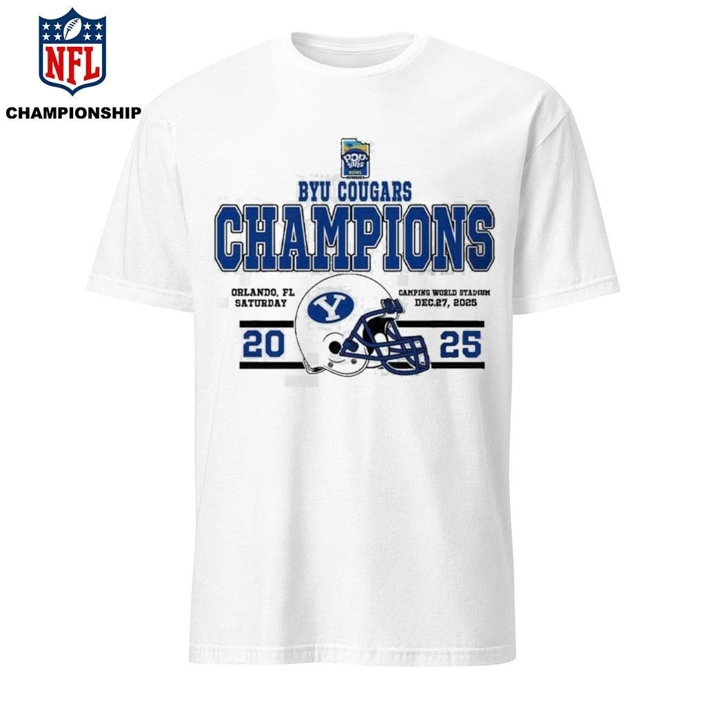 Celebrate BYU Cougars Football Named To Champions 2025 Pop-Tarts Bowl Shirt