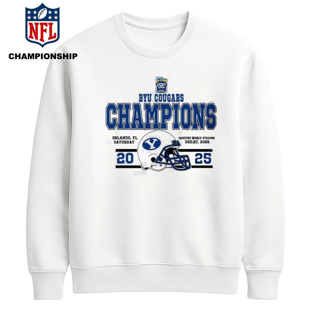 Celebrate BYU Cougars Football Named To Champions 2025 Pop-Tarts Bowl Shirt