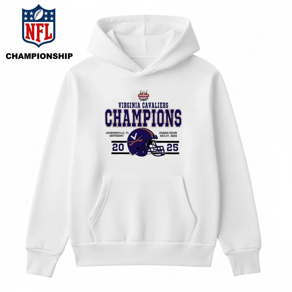 Celebrate Champions Virginia Cavaliers Football Named To Champions 2025 TaxSlayer Gator Bowl Shirt