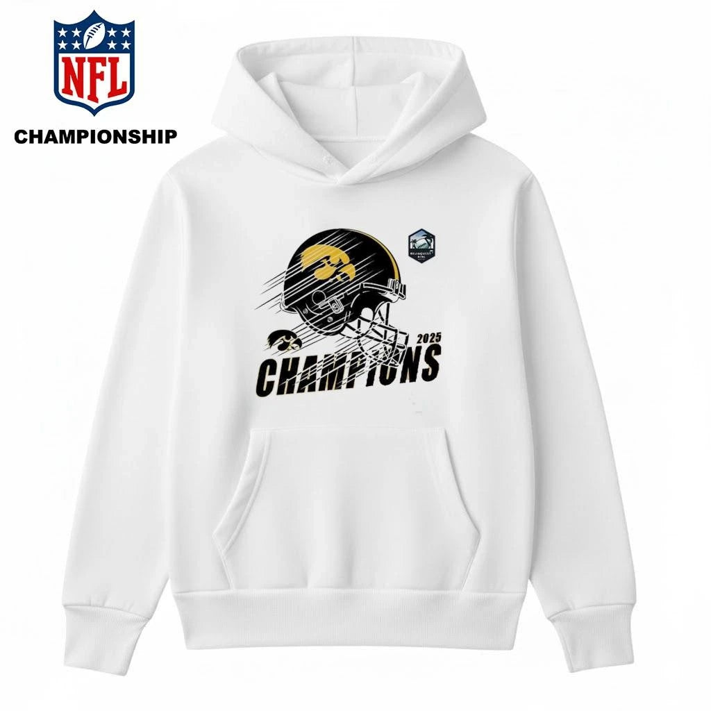 Celebrate ReliaQuest Bowl Champions The Iowa Hawkeyes Football Named To Champions 2025 ReliaQuest Bowl Shirt