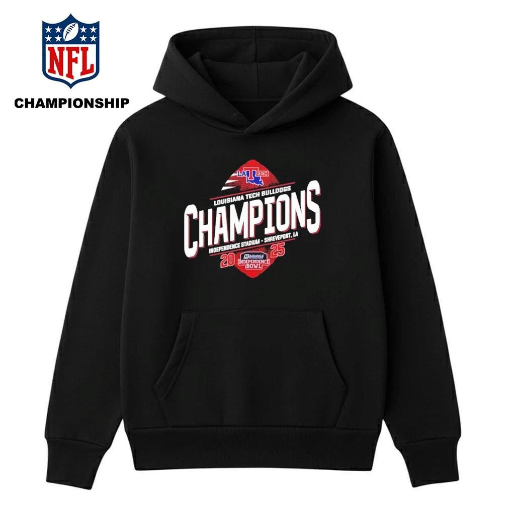 Celebrates Louisiana Tech Bulldogs Won Independence Bowl Champions 2025 At Independence Stadium Shreveport LA Shirt