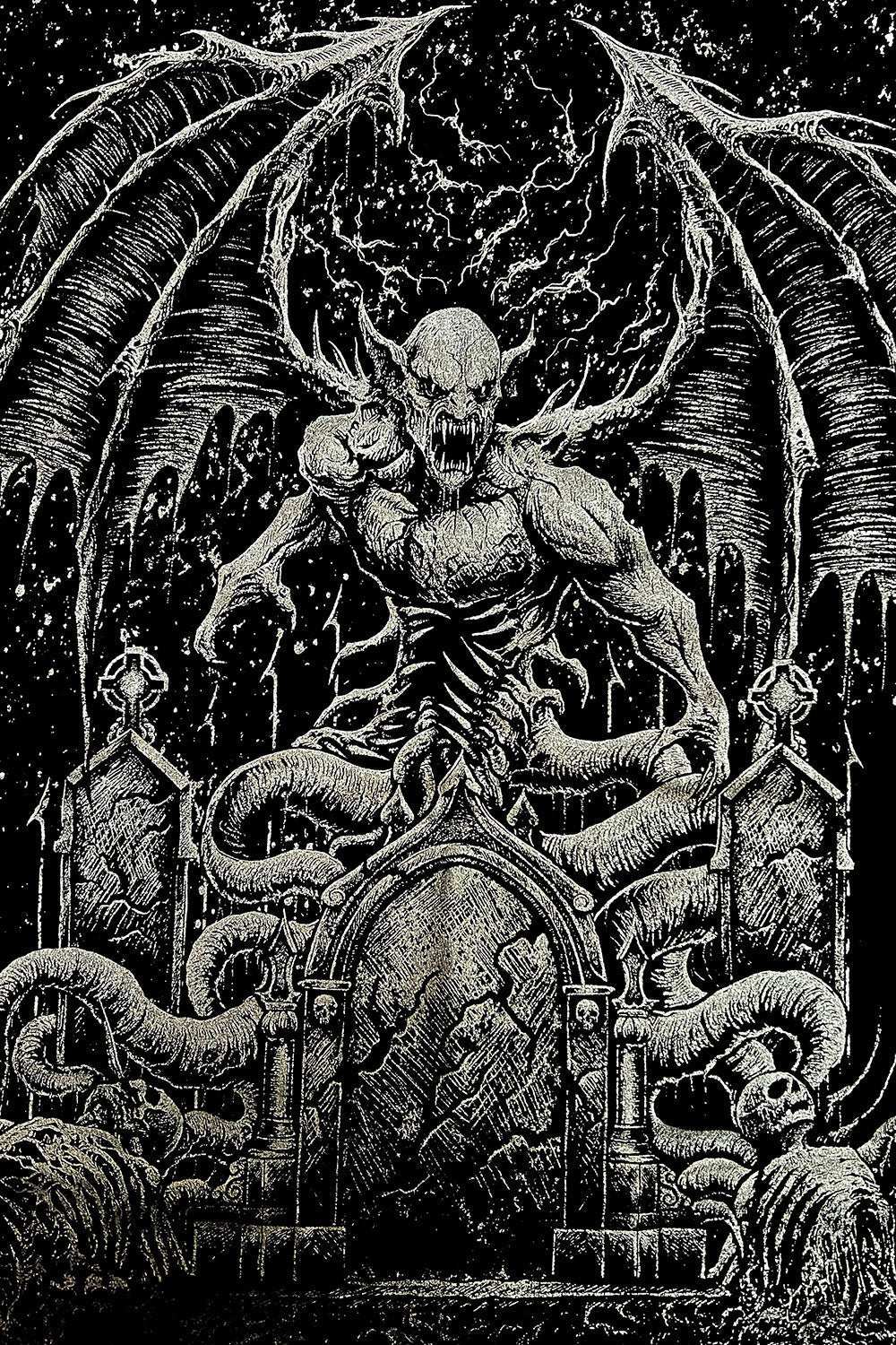 Cemetery Spawn Sweatshirt [METALLIC SILVER]