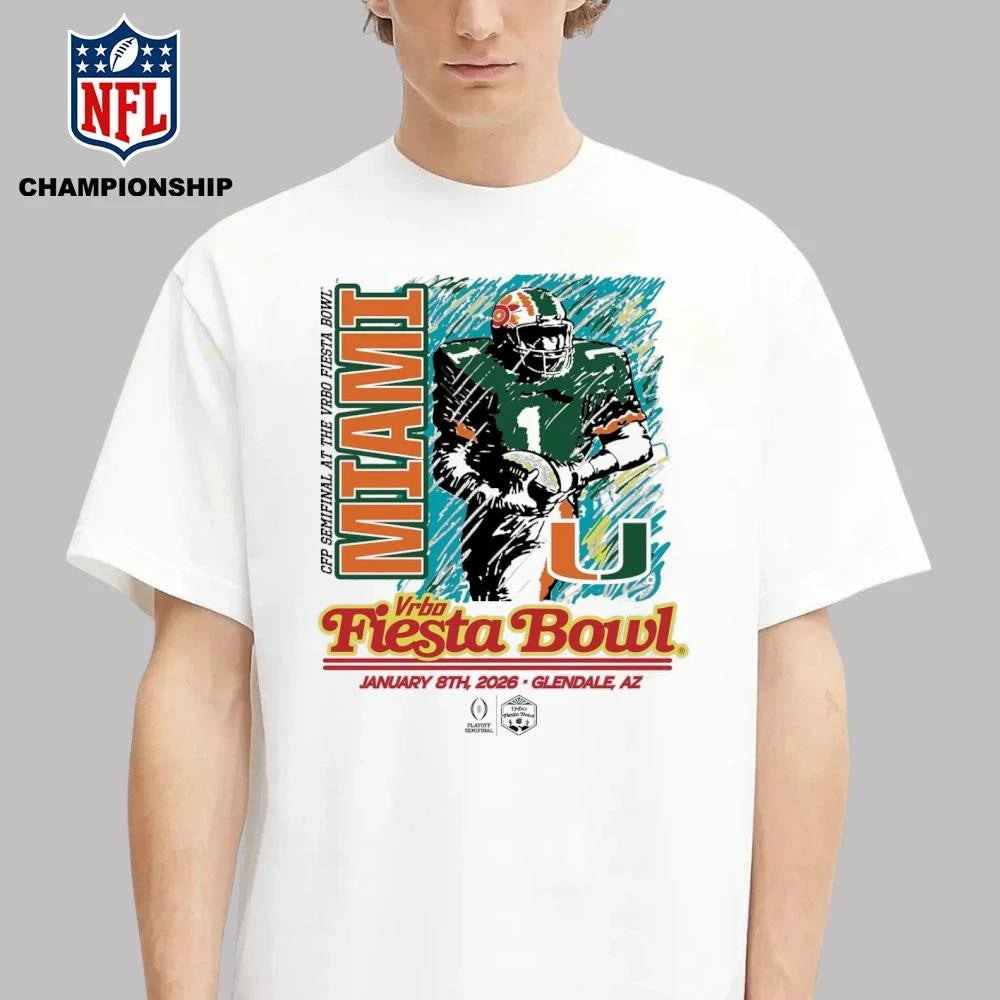 Cfp Seminal At The Vrbo Fiesta Bowl Miami January 8yh, 2026 Glendale, Az Shirt