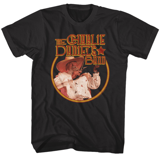 Charlie Daniels Band Circle Charlie and Logo T-Shirt