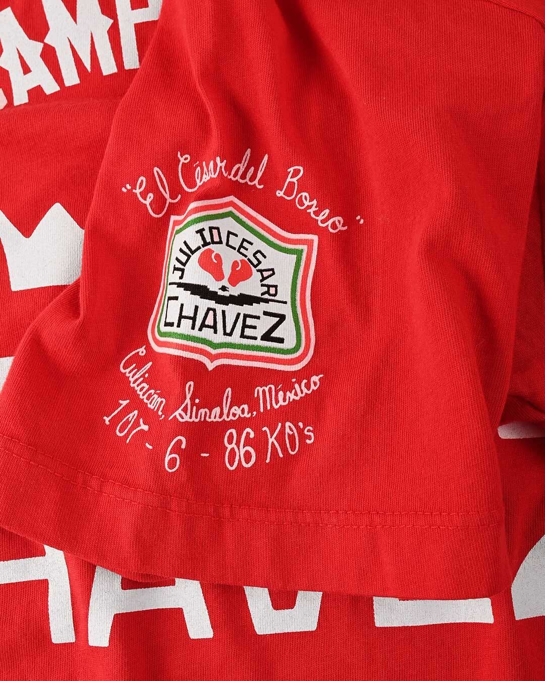 Chavez 6 Veces Campeon Del Mundo Red Tee