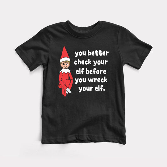 Check Your Elf - Baby Tee