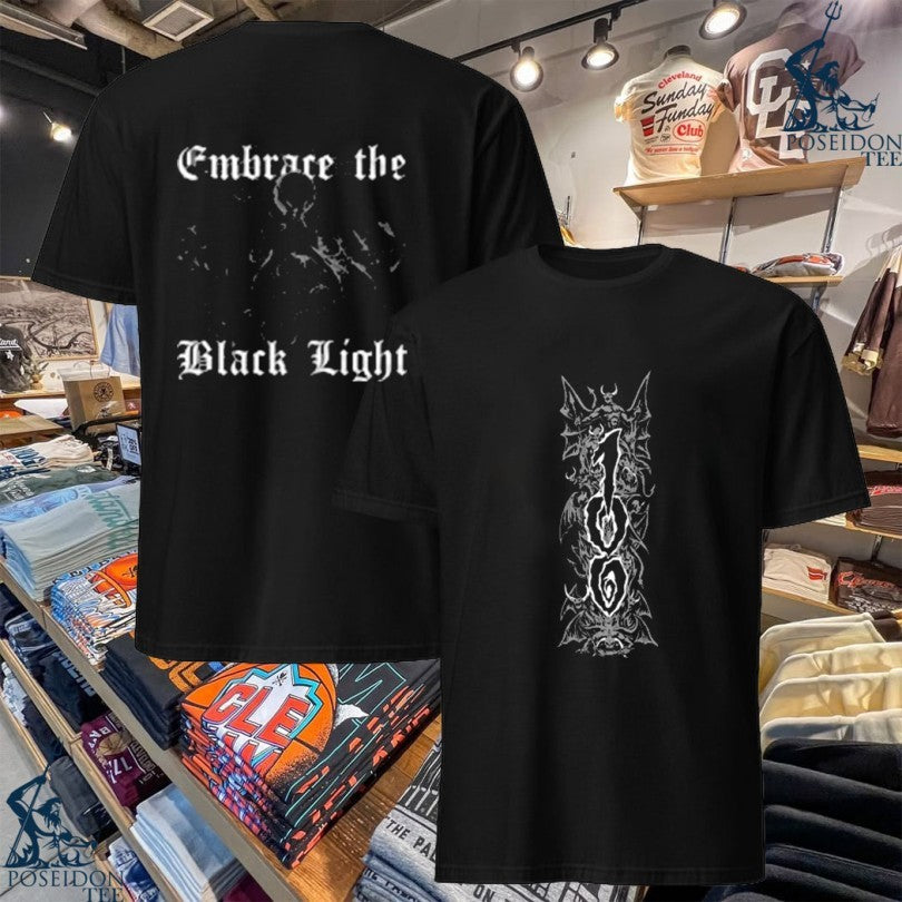 Closed Casket Activities 100 Demons Vertical Demon Black White Black T-shirt